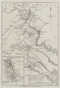 Map of the Seat of War in Virginia